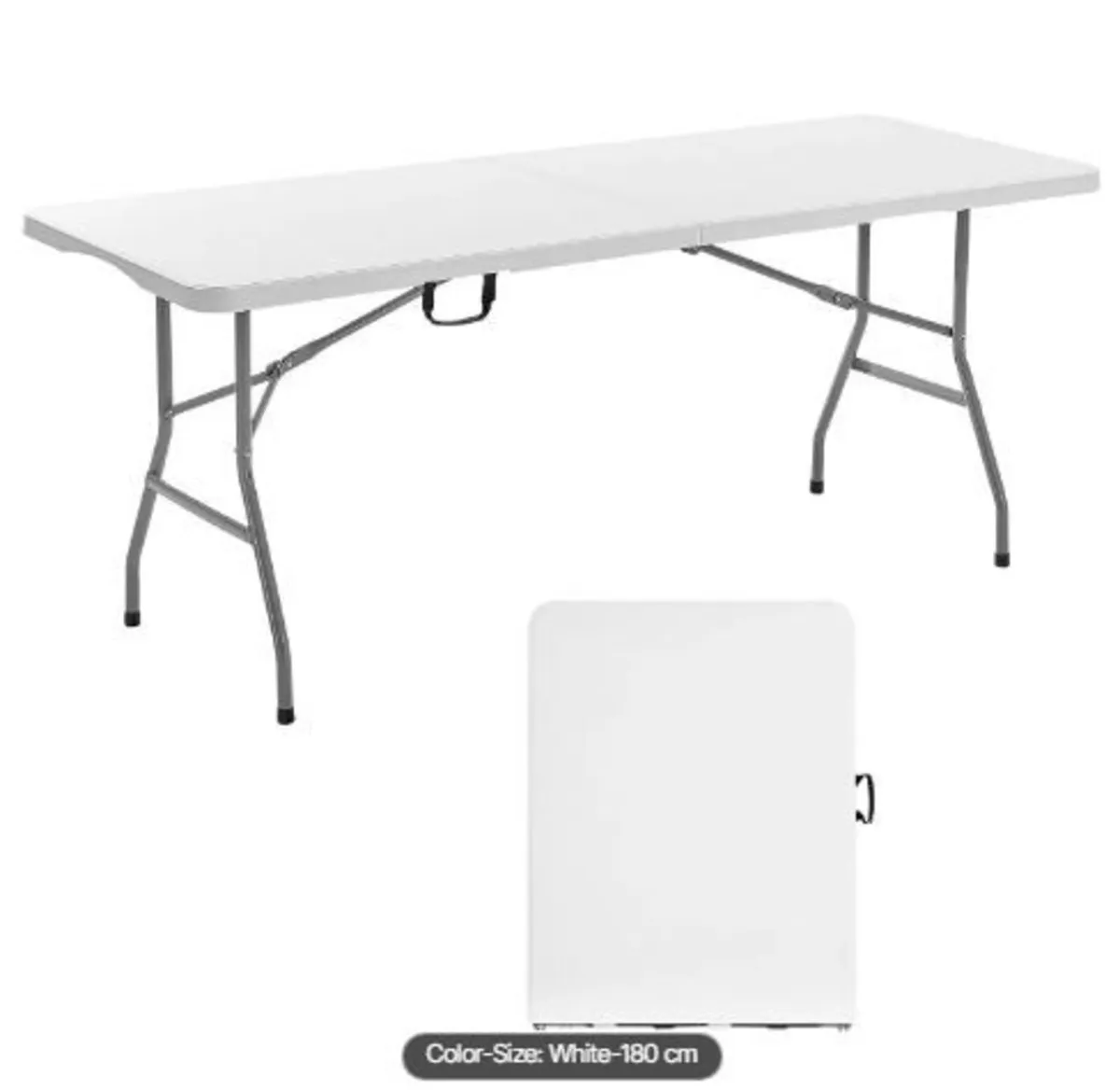 Folding Table, 6 Ft Heavy Duty - Image 3