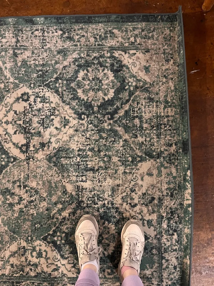 Set of 5 IKEA Green Persian-Style Rugs - Image 2