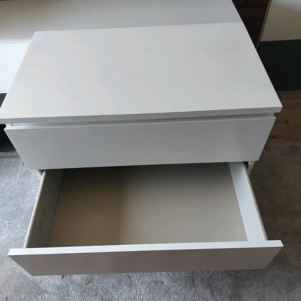 Chest of 3 drawers Malm white - Image 3