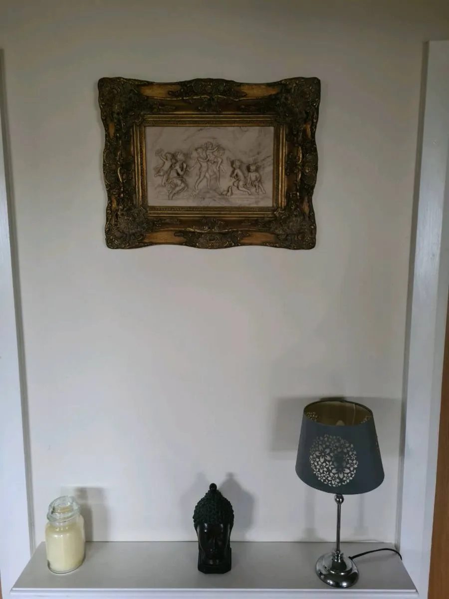 MARBLE RELIEF CHERRUBS VINTAGE RARE - Image 2