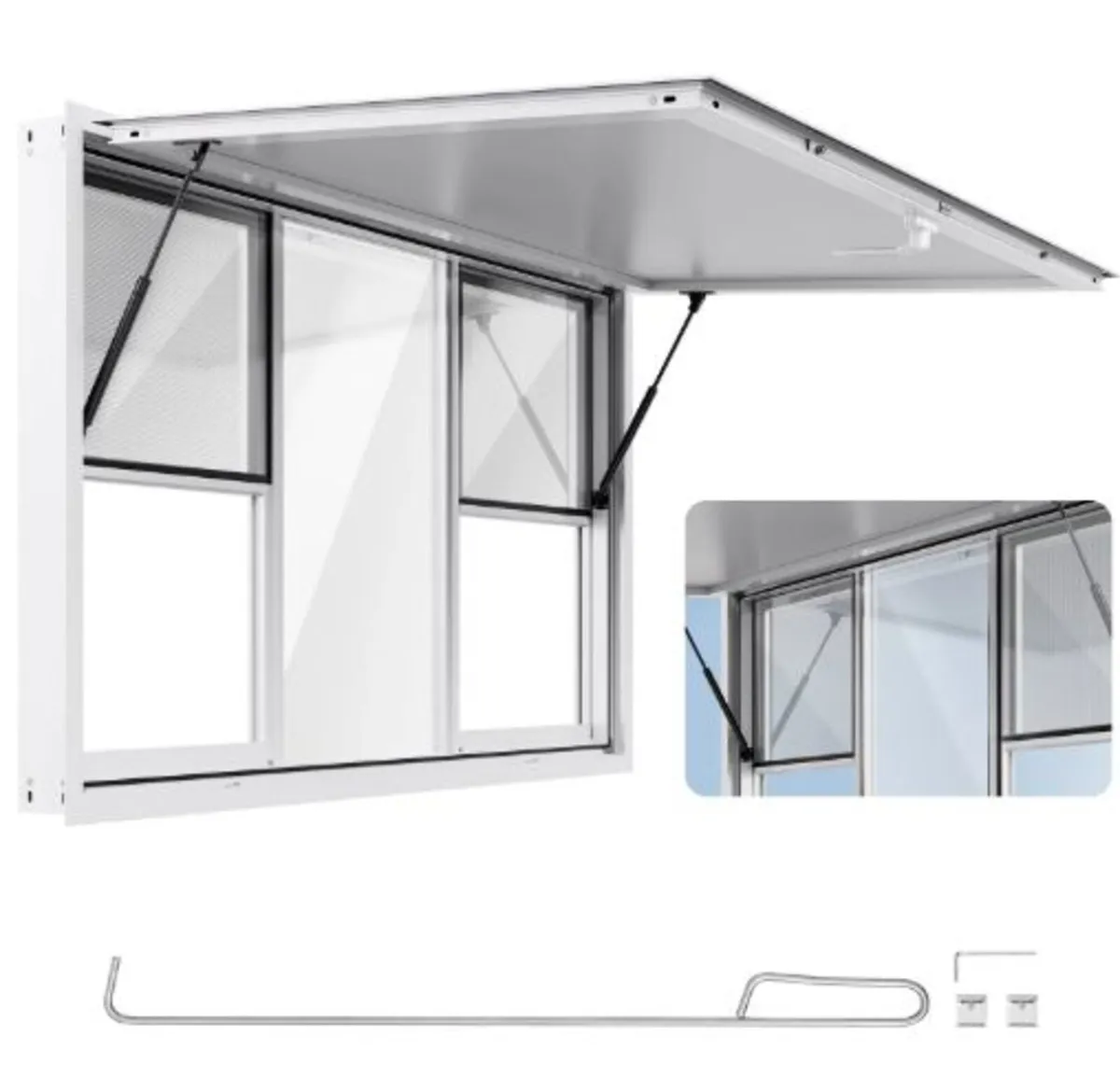 Concession Window 152x92cm,Aluminum Alloy Service - Image 1