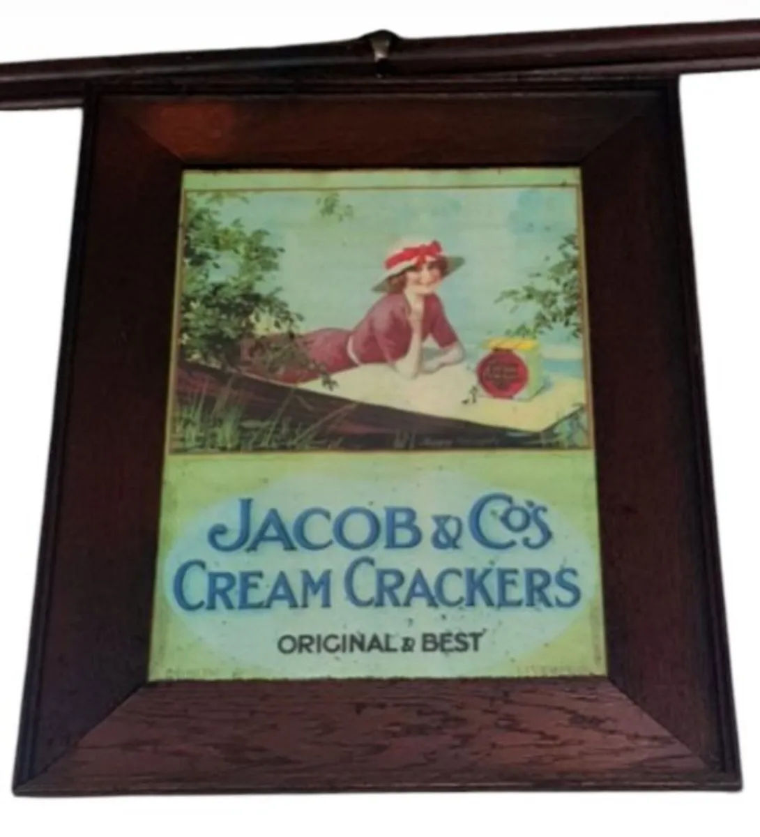 Vintage Framed Jacob & Co’s Cream Crackers Ad' - Image 1