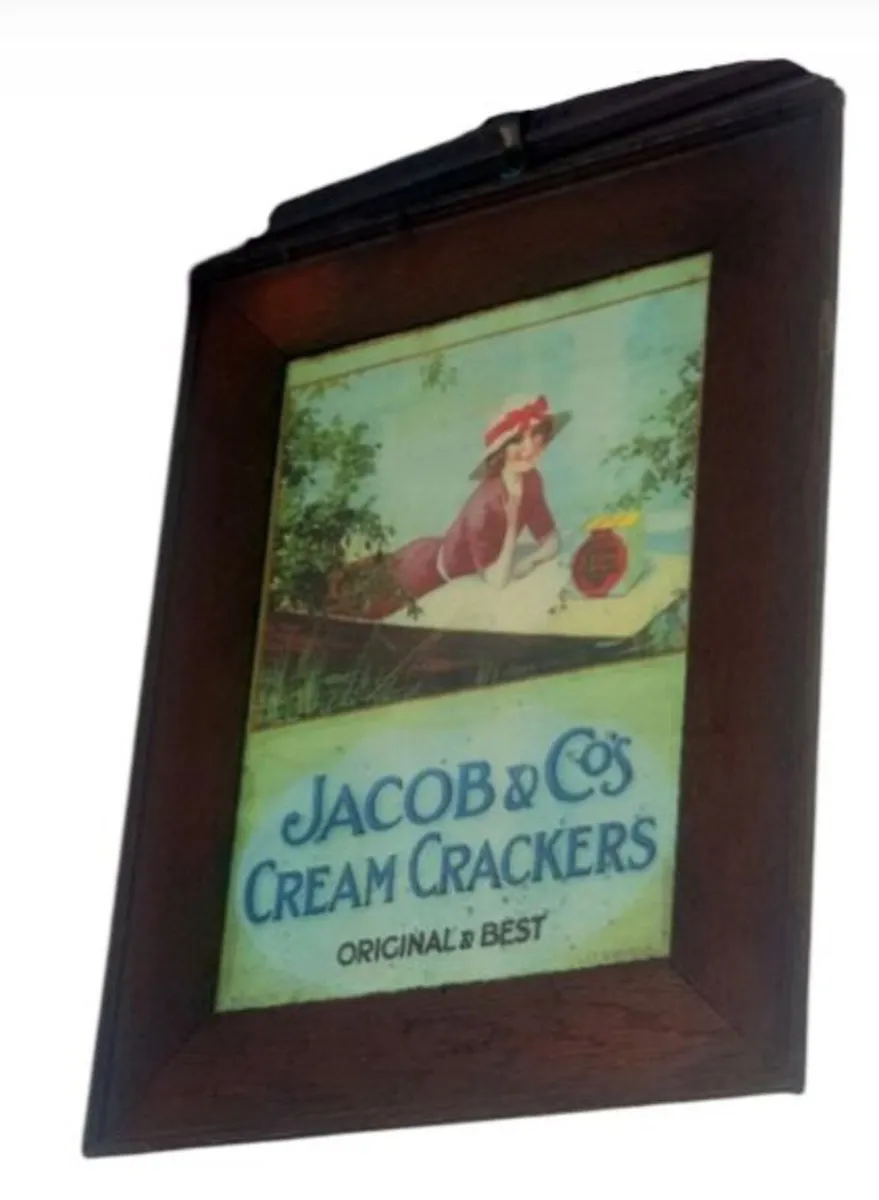 Vintage Framed Jacob & Co’s Cream Crackers Ad' - Image 3
