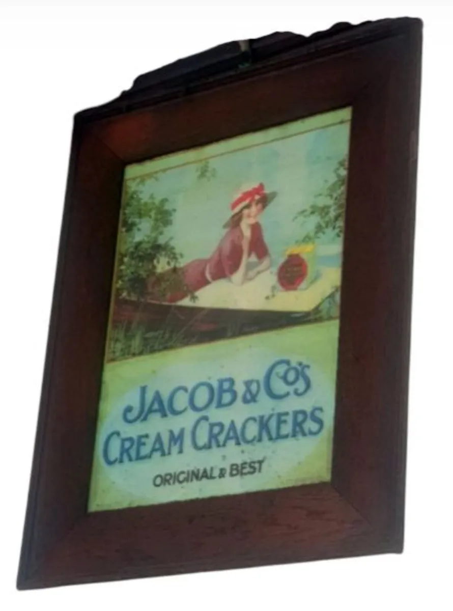 Vintage Framed Jacob & Co’s Cream Crackers Ad' - Image 4