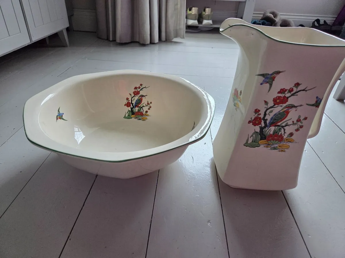 Wash basin and jug - Image 3