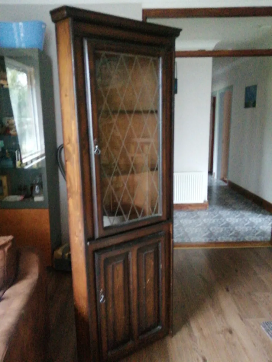 Reproduction Triangle Corner Unit Antique - Image 4
