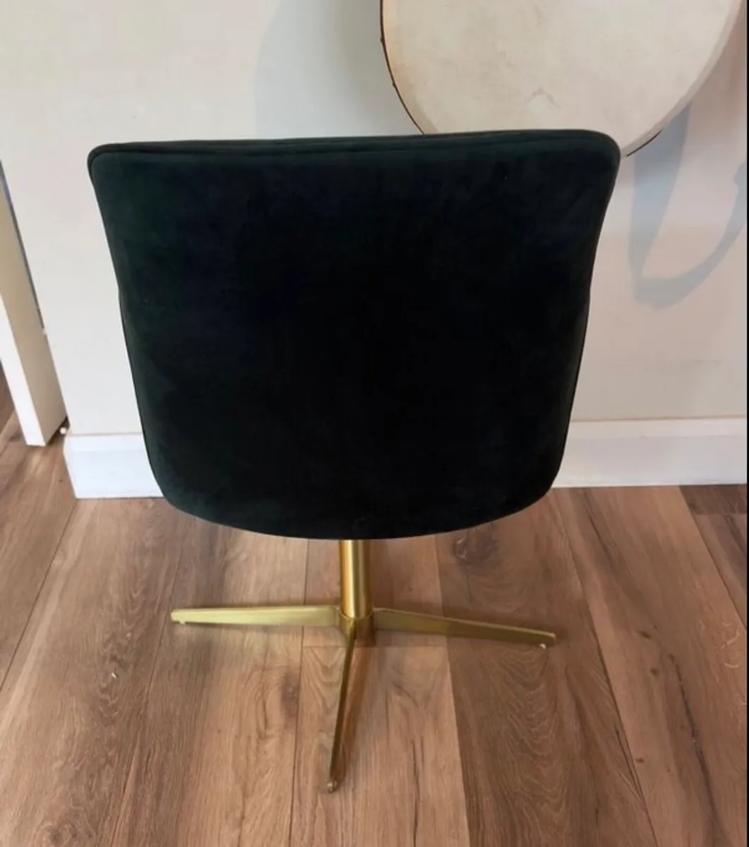 MADE Keira Office Chair, Green Velvet - Image 2