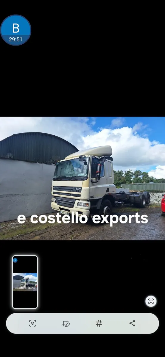 Trucks required for resaleexport and braking