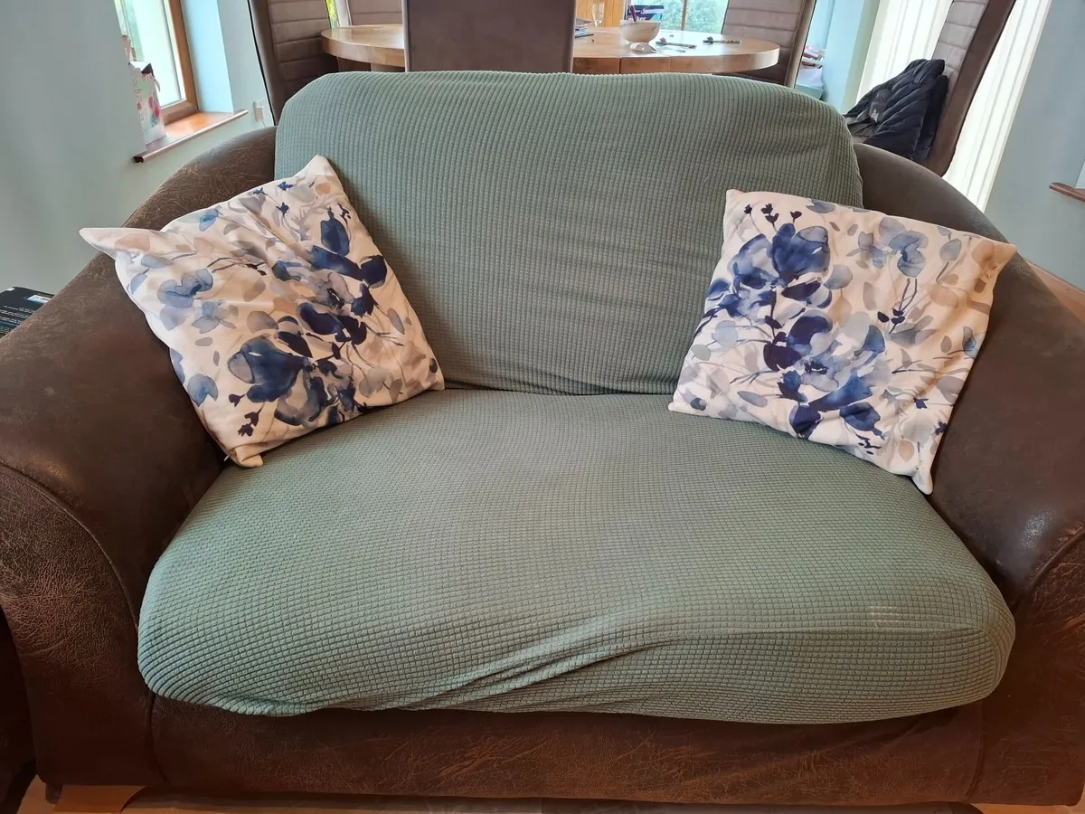 2 seater couch and armchair - Image 4