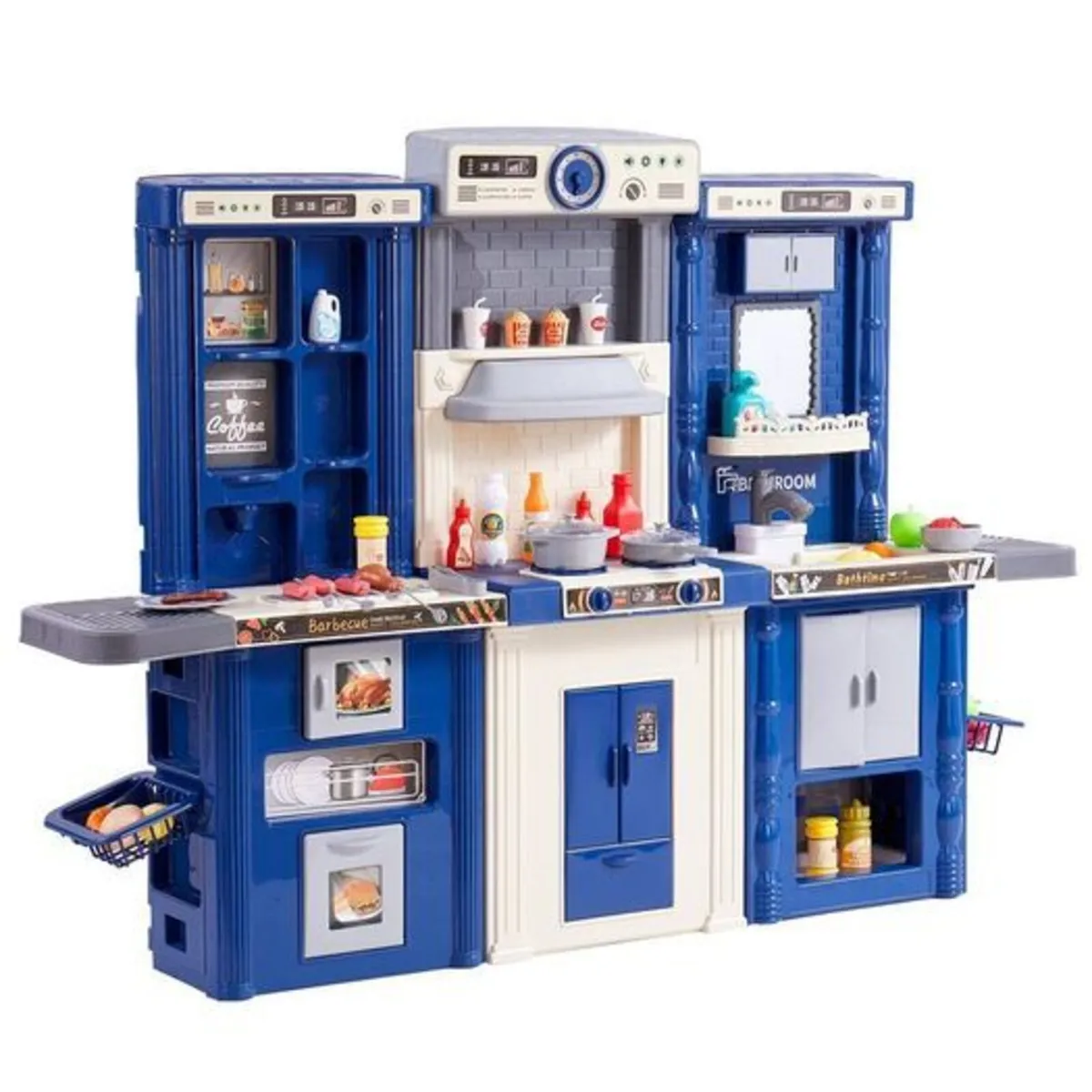 Kids 3 in 1 Play Kitchen Set with Lights, Steam - Image 4