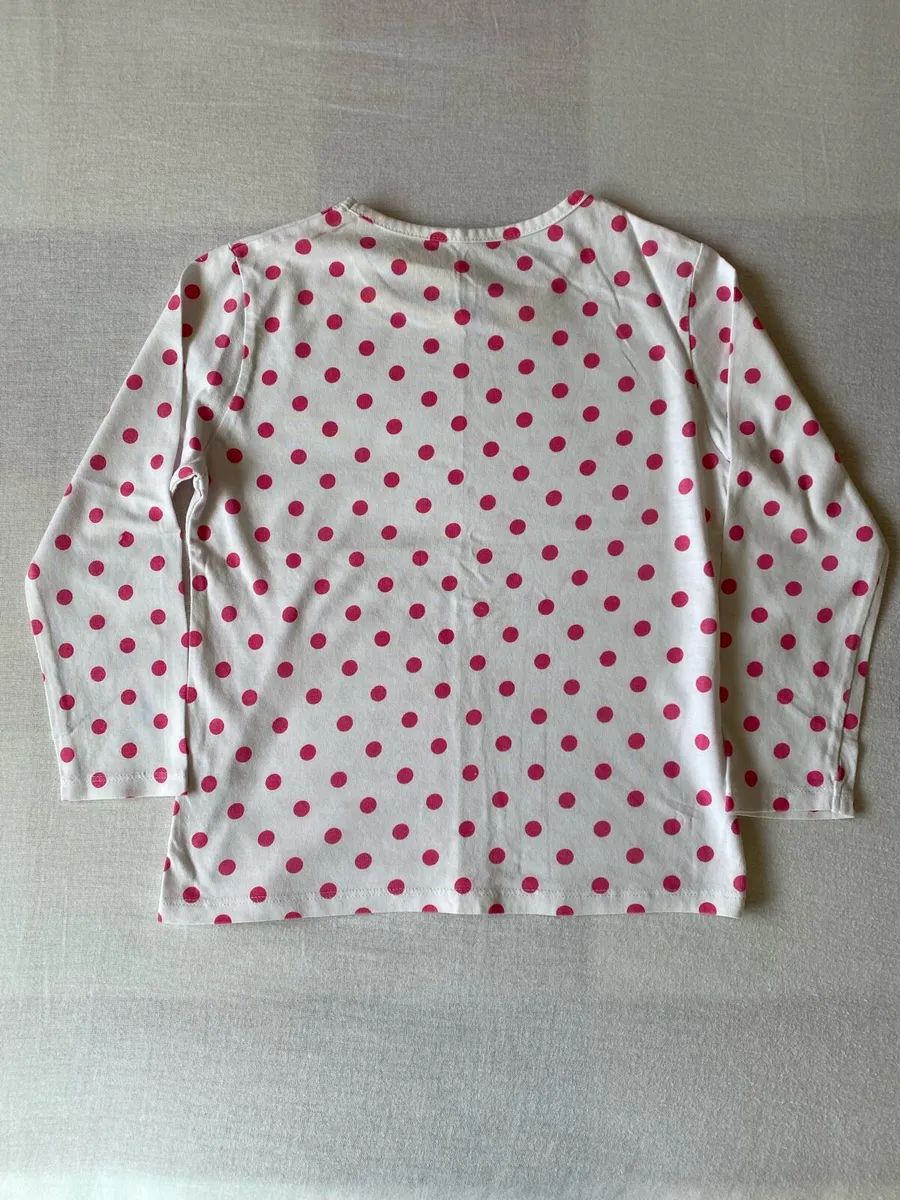 Girls Pink Cardigan & Long Sleeve Top set  5 yrs - Image 4