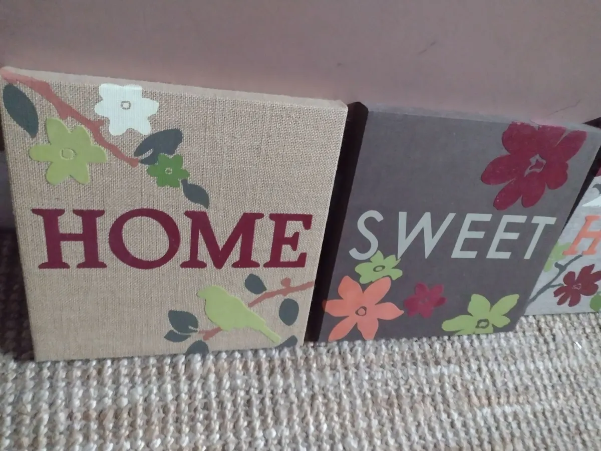 3 heavy Next Wooden wall pictures - Image 4
