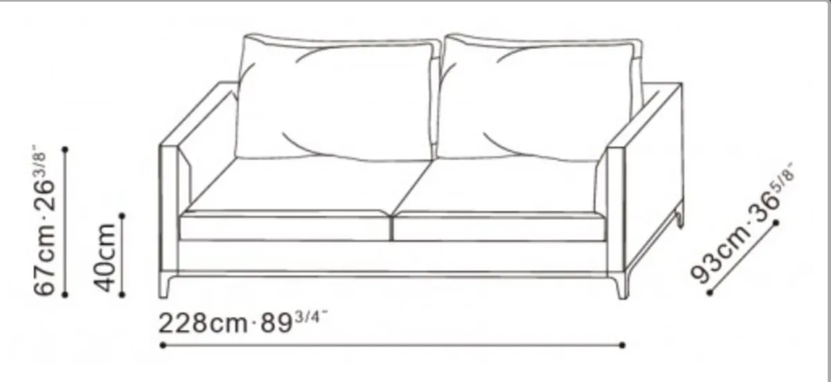 3 seater sofa - Image 4