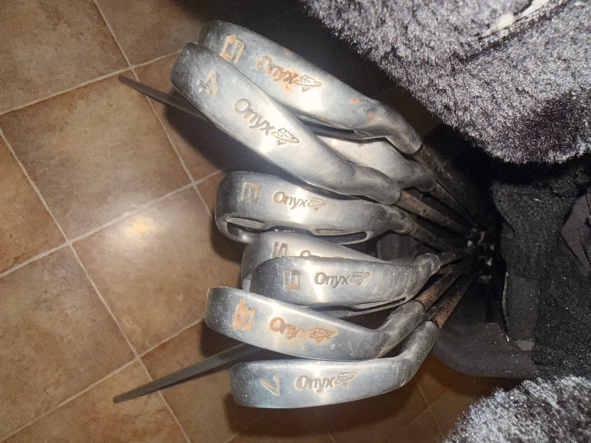 Dunlop onyx golf club set with trolly - Image 3