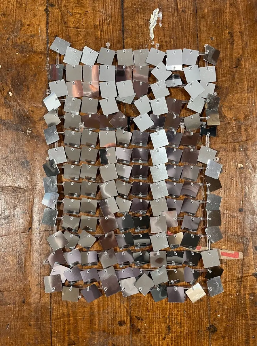 60 Silver Clip-Together Shimmer Wall Panels - Image 2