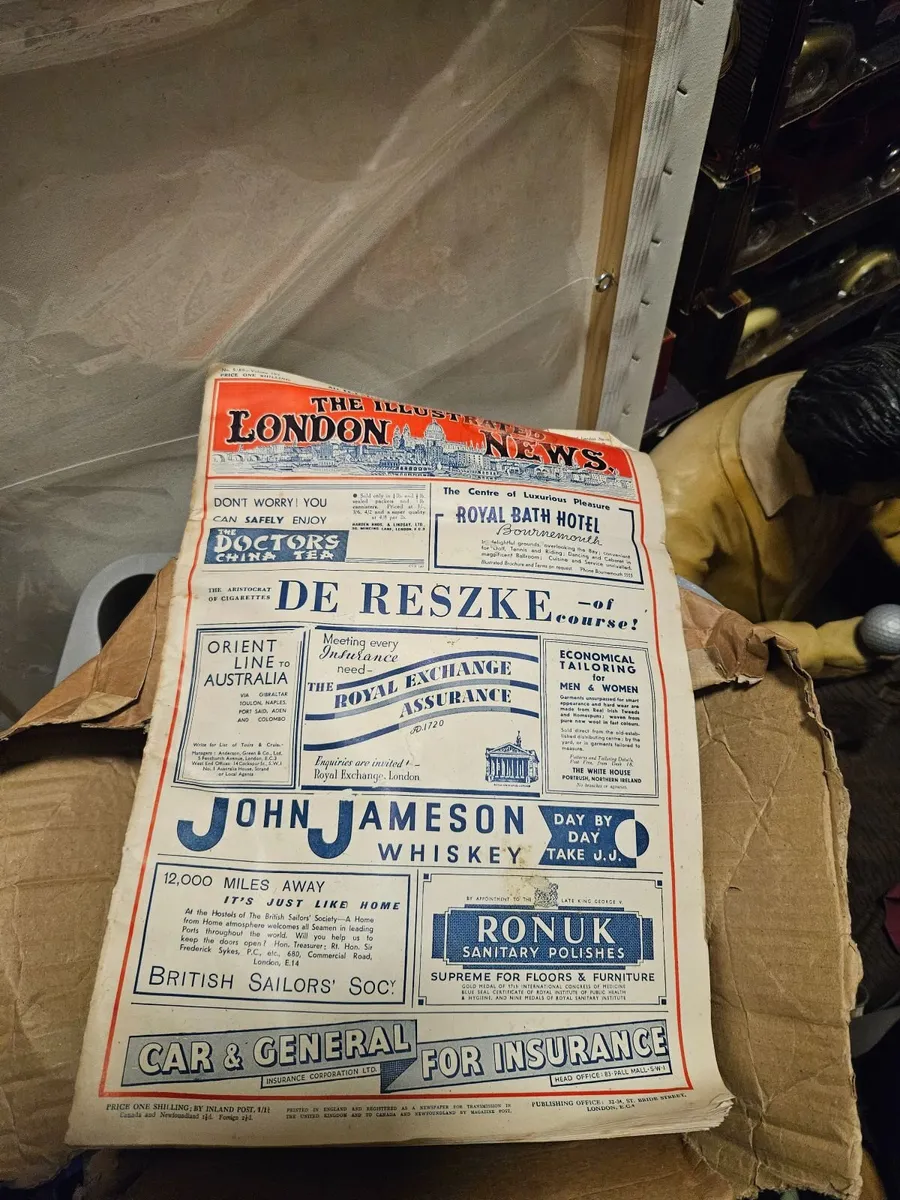 Vintage The Illustrated London News 1938 - Image 1