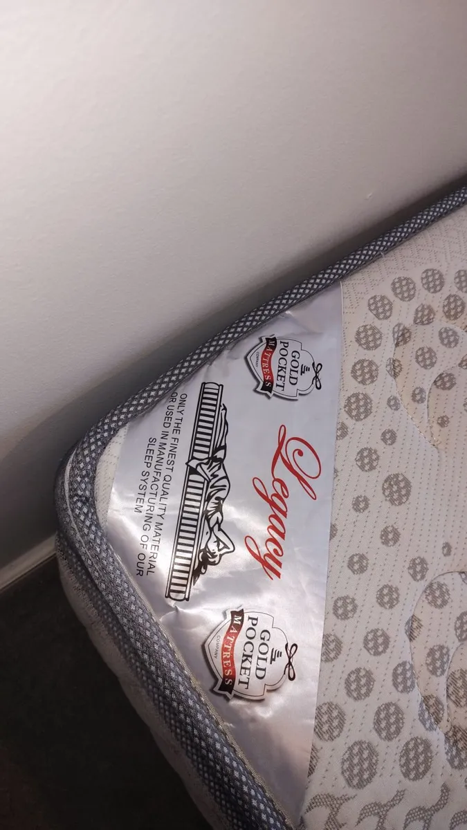 King-size bed with mattress to give away for free - Image 2