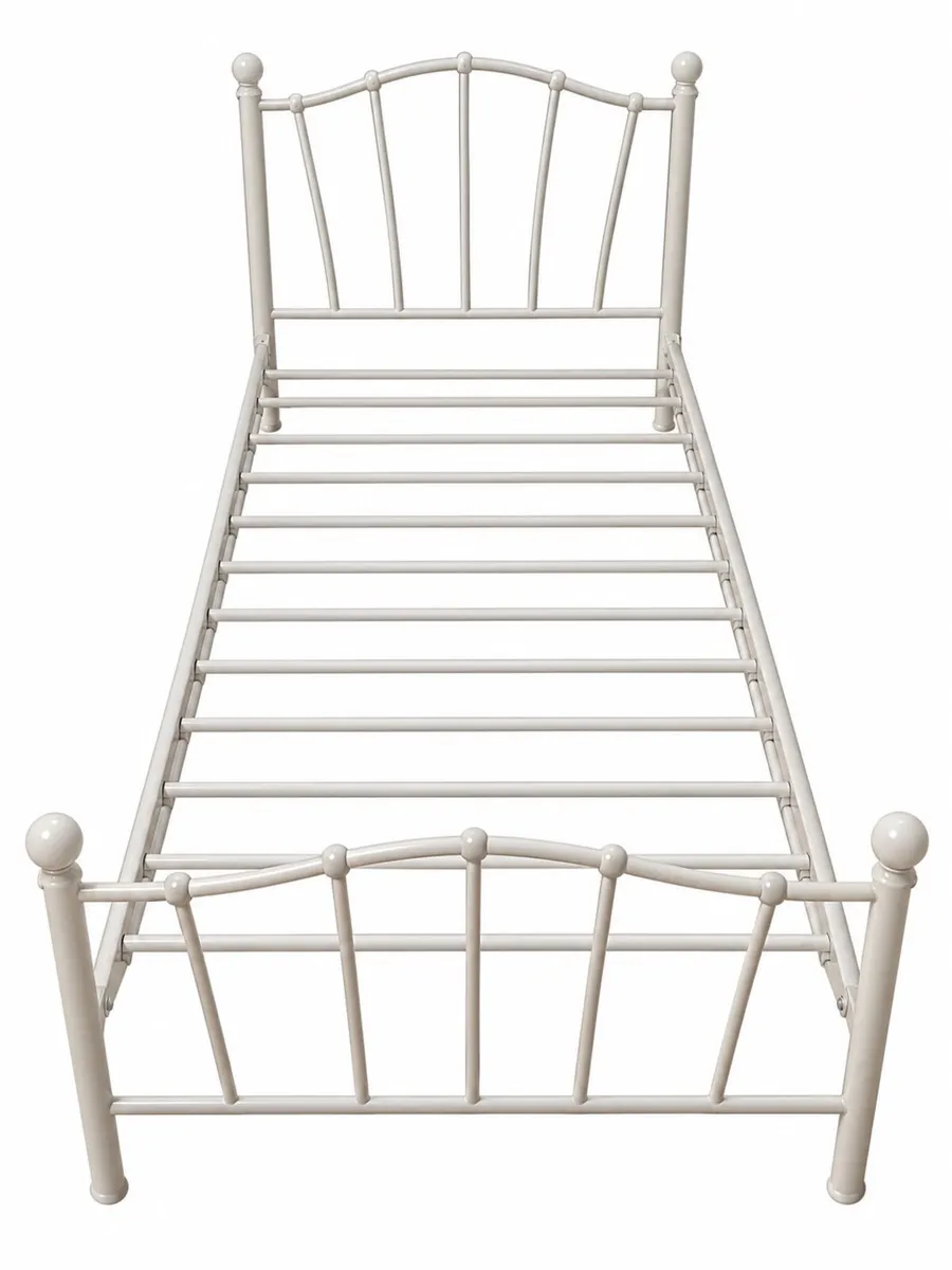 White Metal Bed Frame