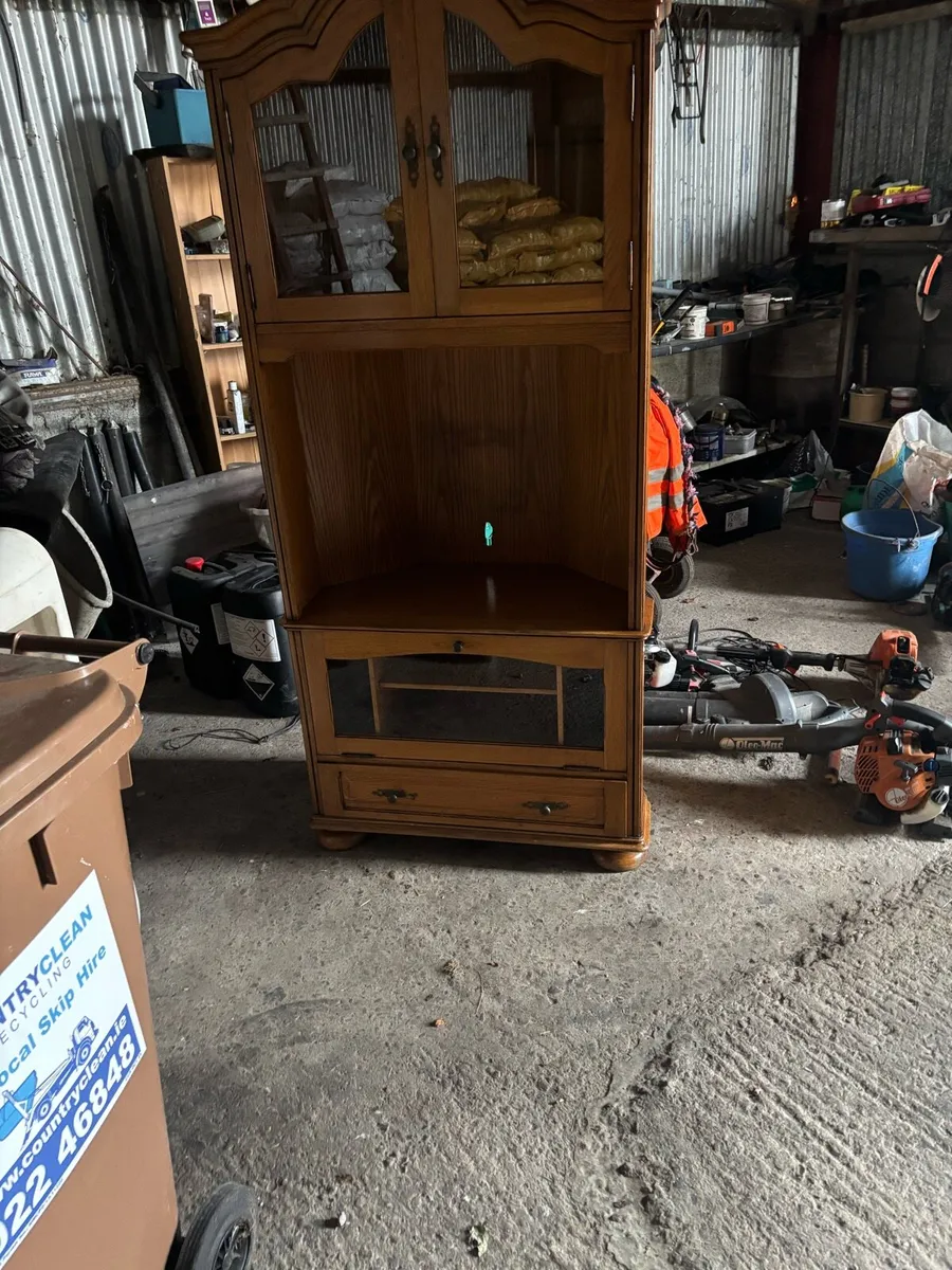 Soild Oak Tv corner unit - Image 1