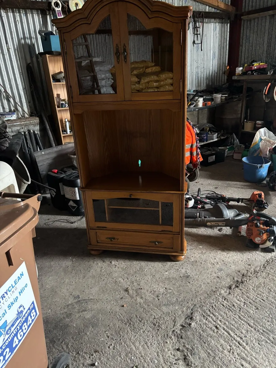 Soild Oak Tv corner unit - Image 2