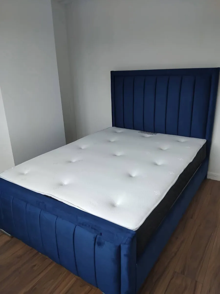 Double & King Size Bed Frame With Mattress Opt - Image 4