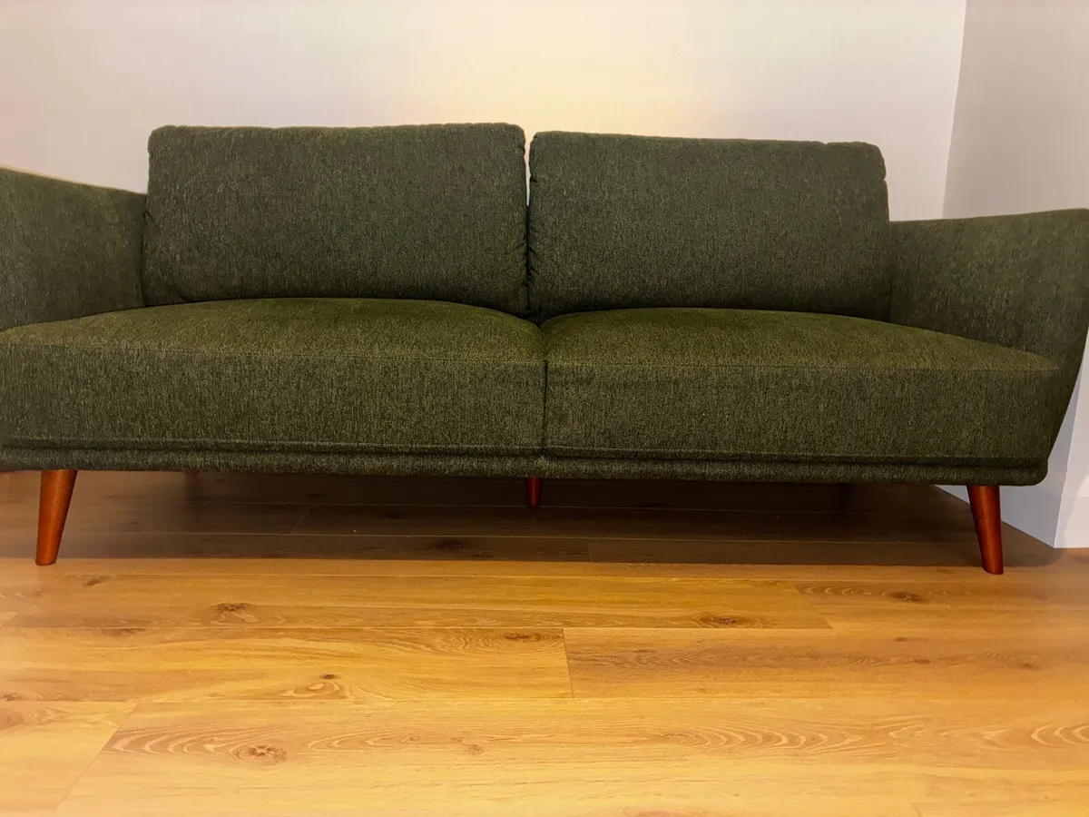 Green Couch - like new (months old) - Image 4