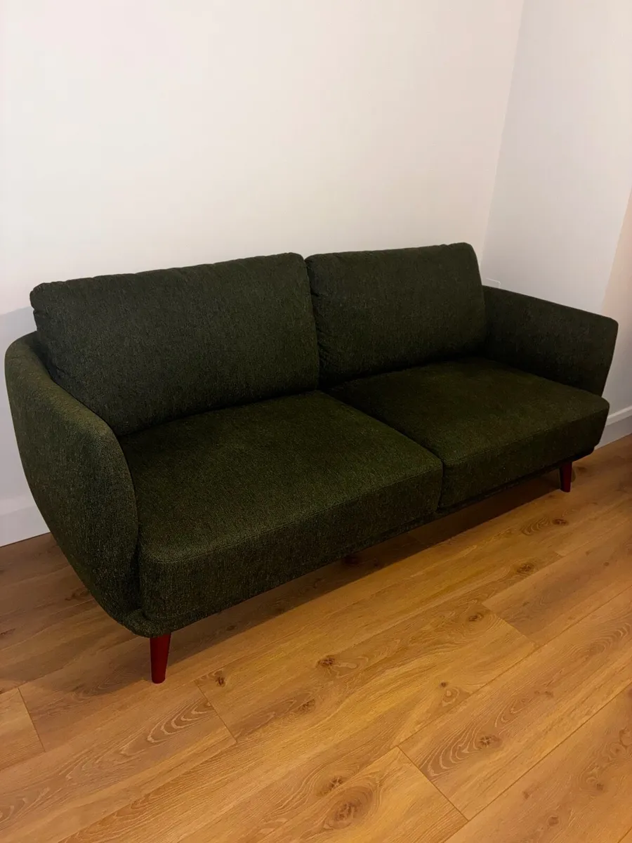 Green Couch - like new (months old) - Image 1
