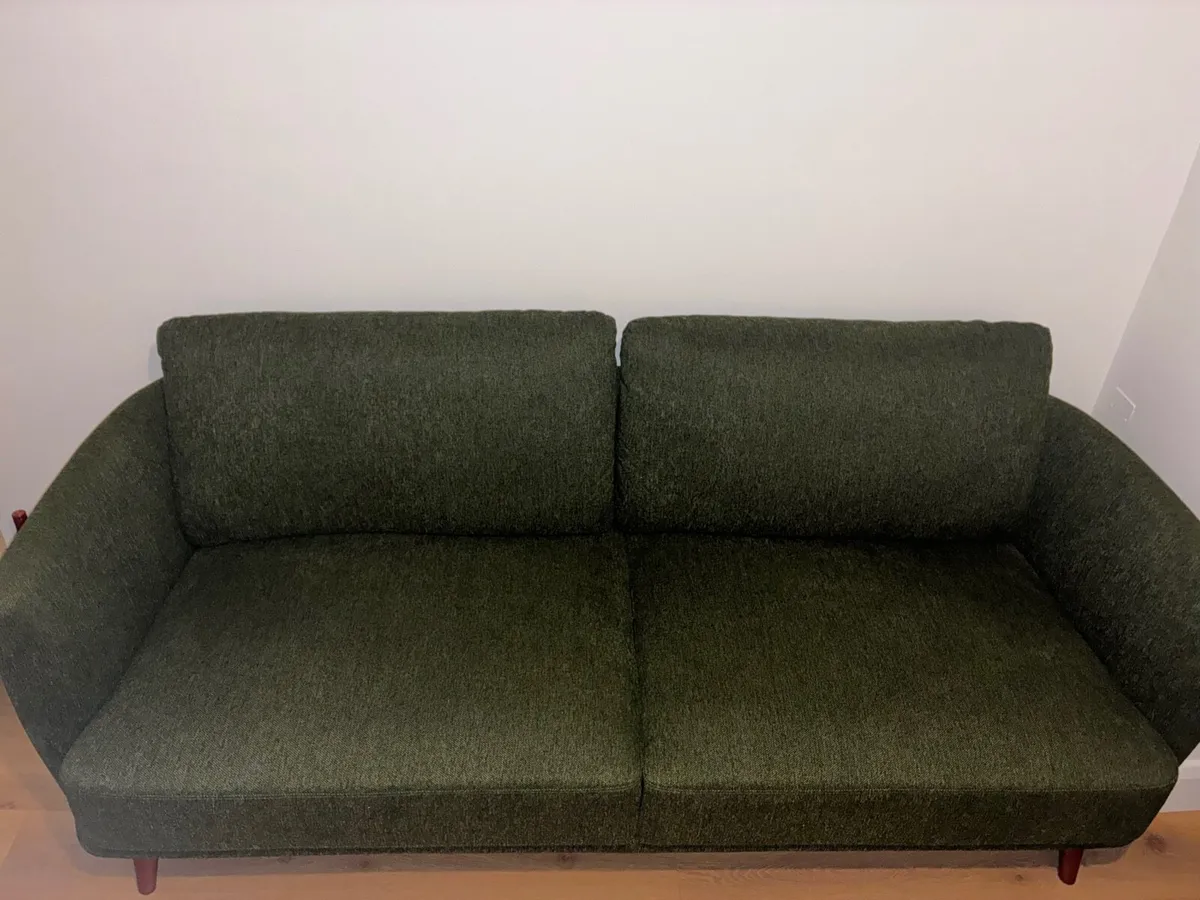 Green Couch - like new (months old) - Image 3