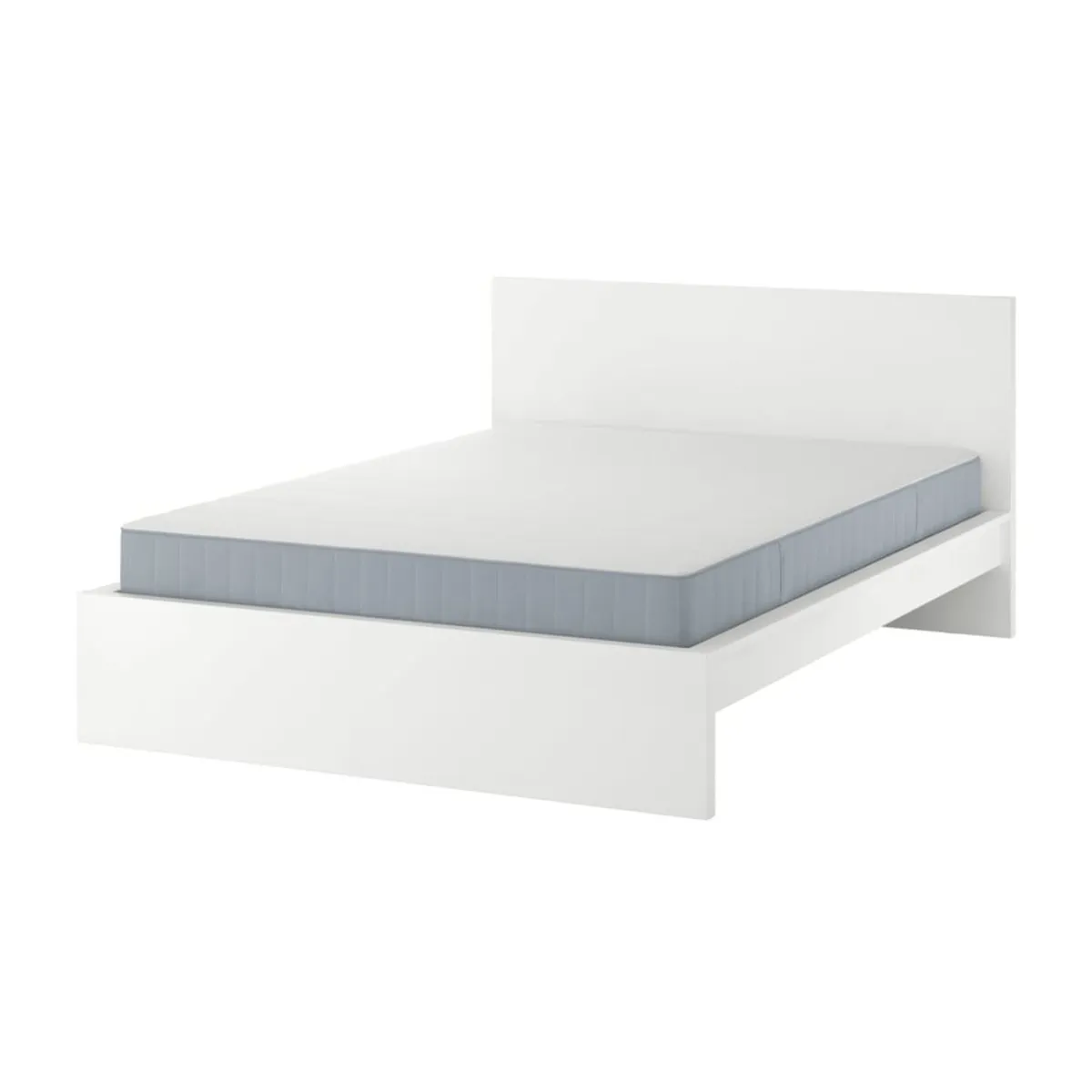 Malm double bed with mattress - Image 2