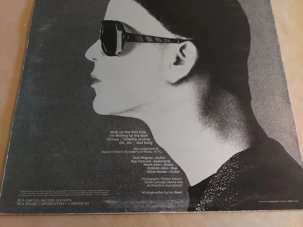 LOU REED - STREET HASSLE & LIVE  - VINYL RECORDS - Image 3