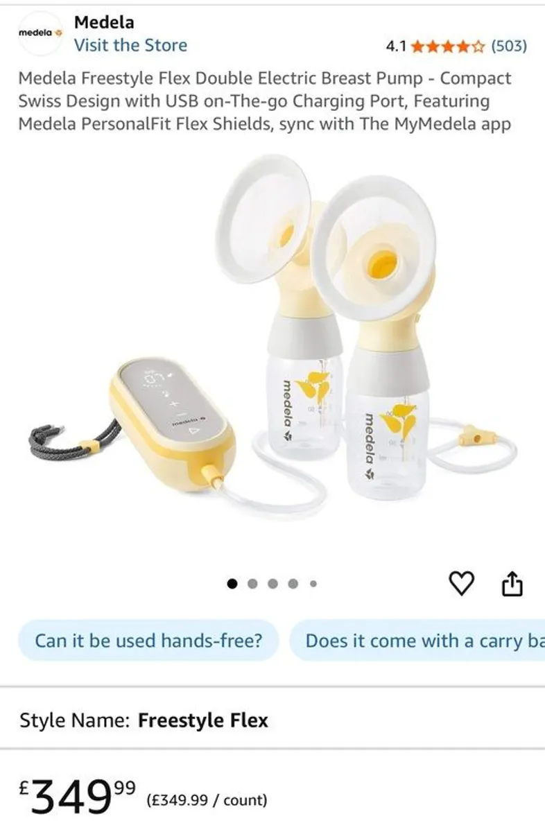 Medela Freestyle Flex Double Electric Breast Pump - Image 2