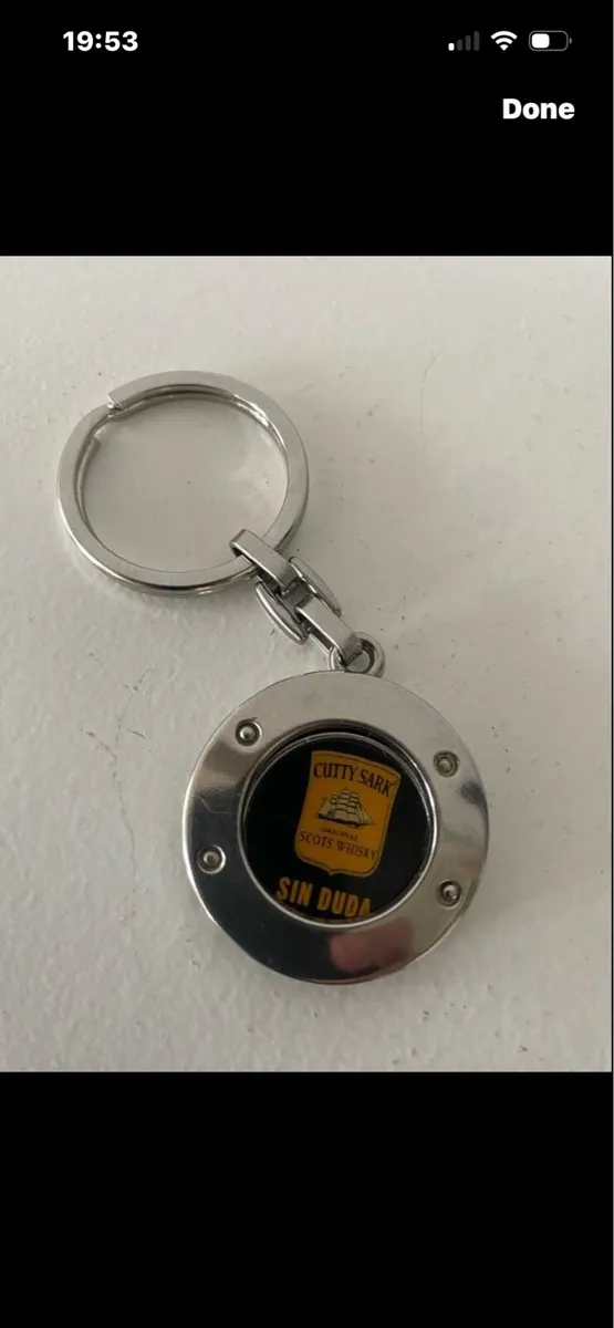 Cutty Sark Key Ring / Shopping Trolly Coin - Image 1