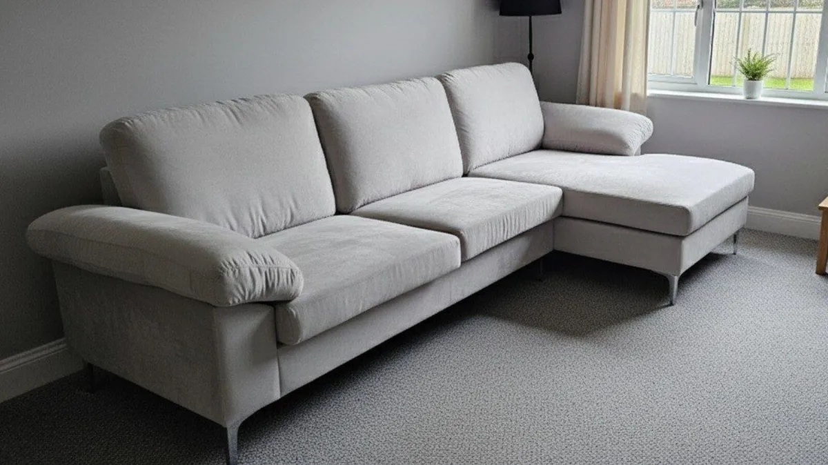 Frankfurt Light Grey Corner Sofa - Image 4