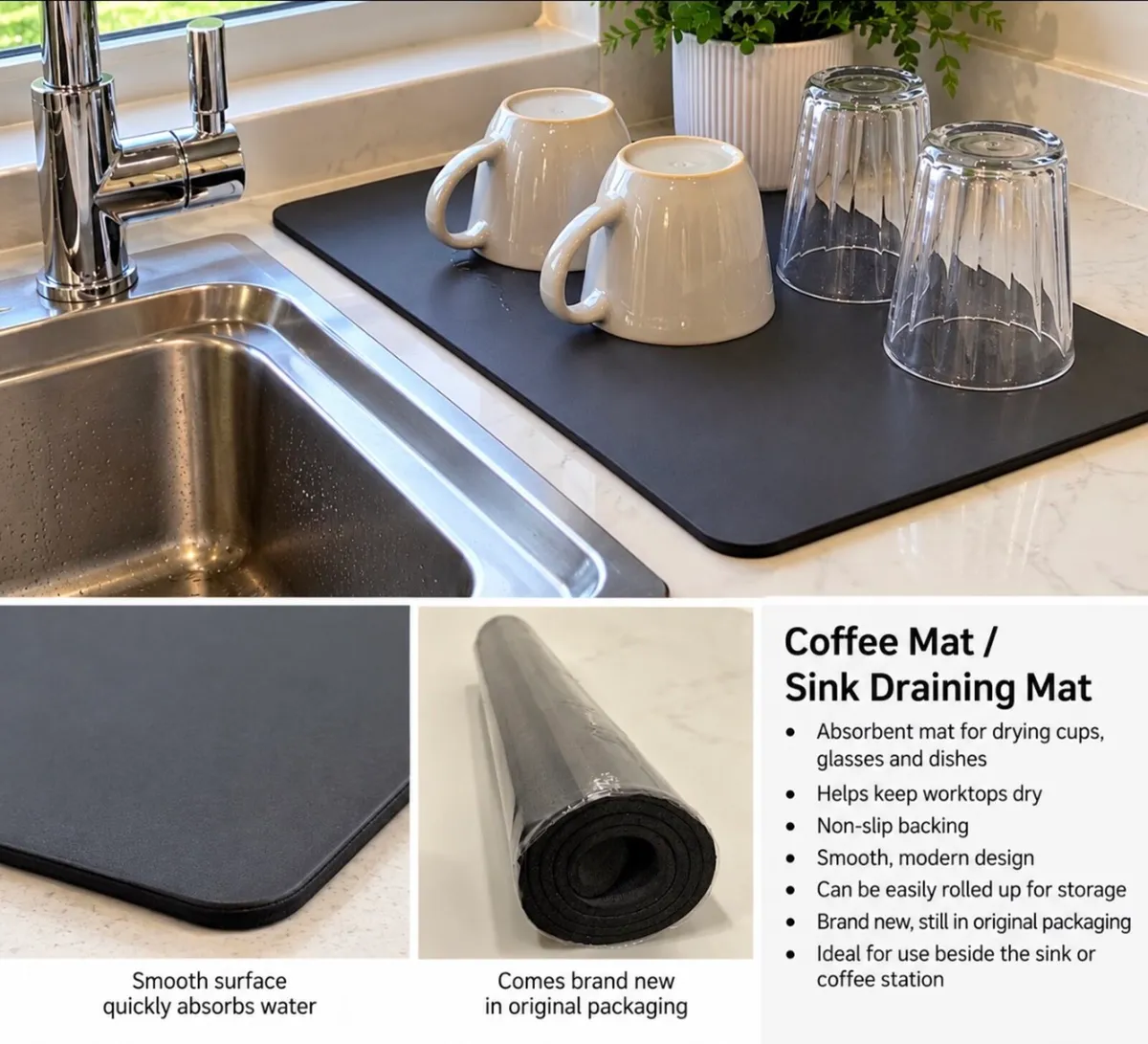 Coffee Mat / Sink Draining Mat - Image 1