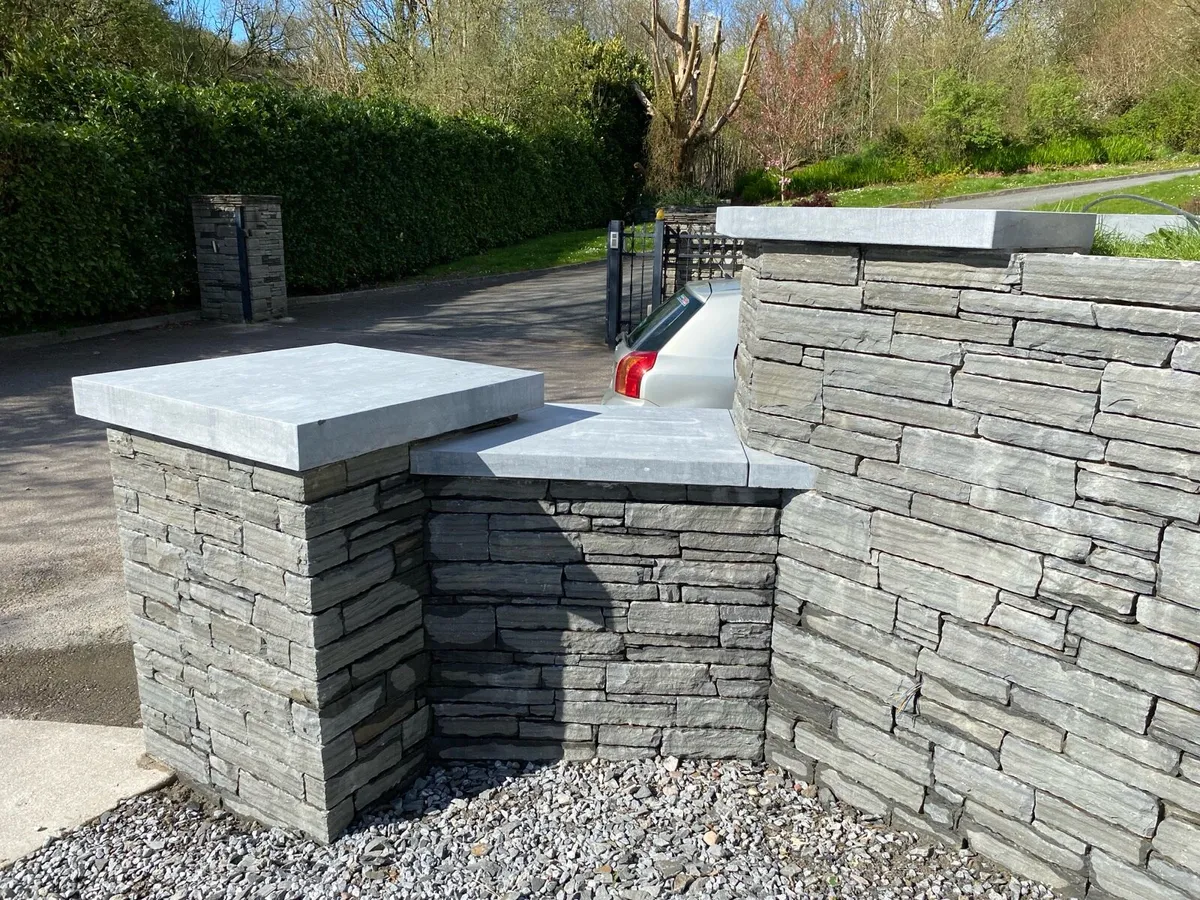 Irish Limestone wall and pier capping - Image 2
