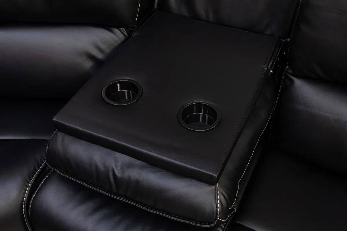 Oxford Black Corner Sofa Suite - Image 1