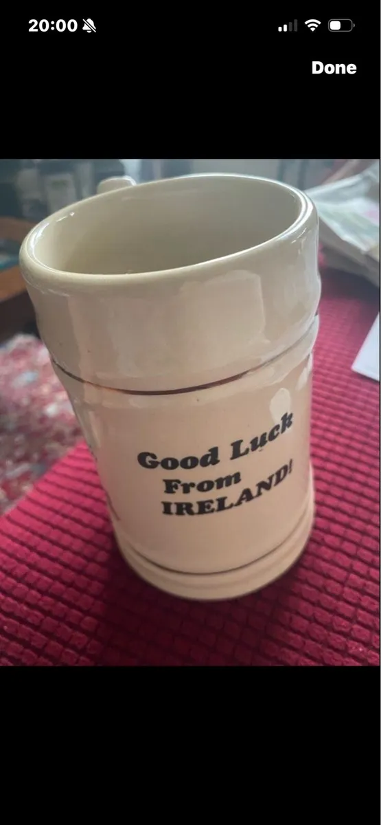 ‘Good Luck From Ireland’ Ceramic Tankard - Image 2