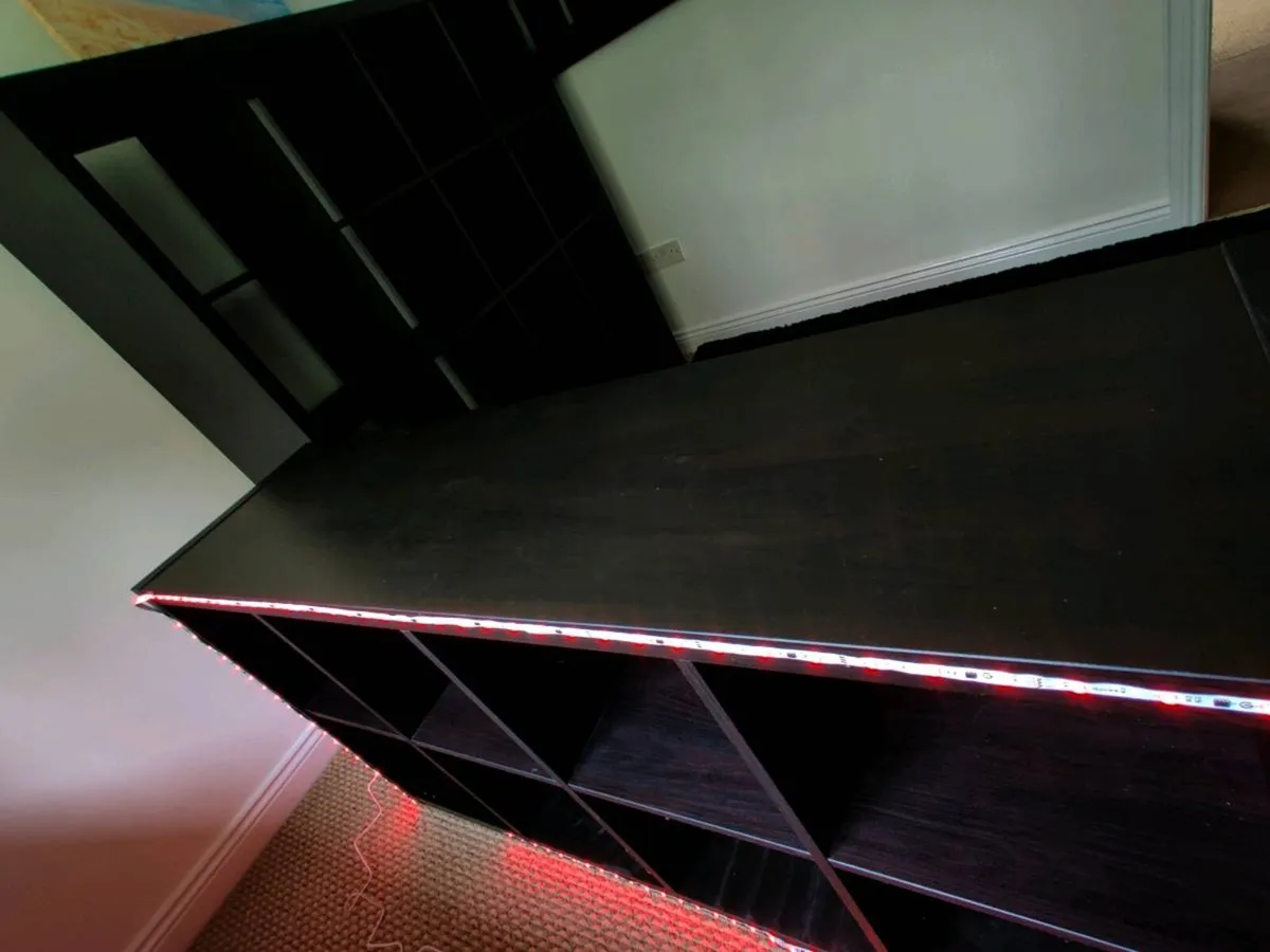 Shelving units KALLAX with 4 free boxes with  LED - Image 3