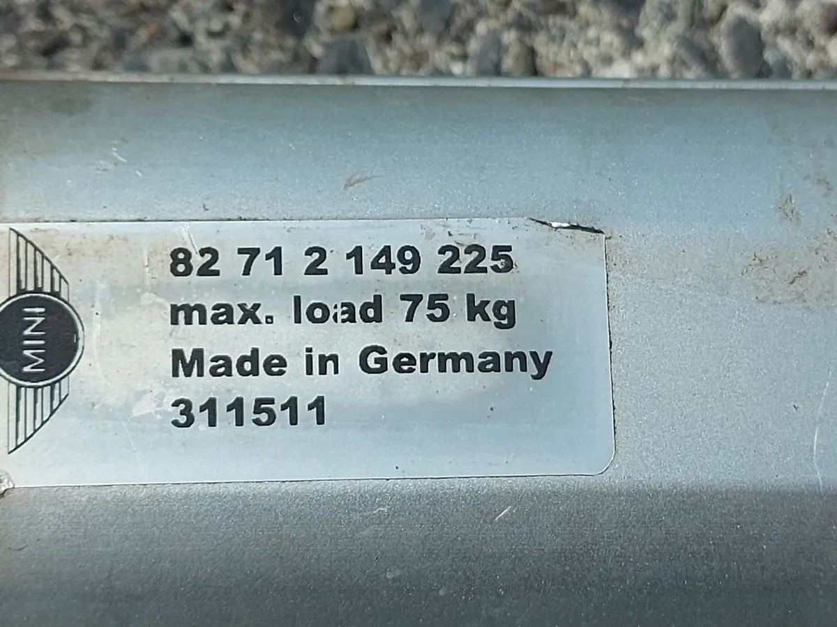 Original Mini Roofrack Bars, 75KG Max, in very goo - Image 3
