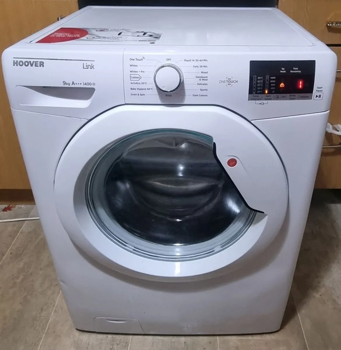 9kg hoover washing machine - Image 1
