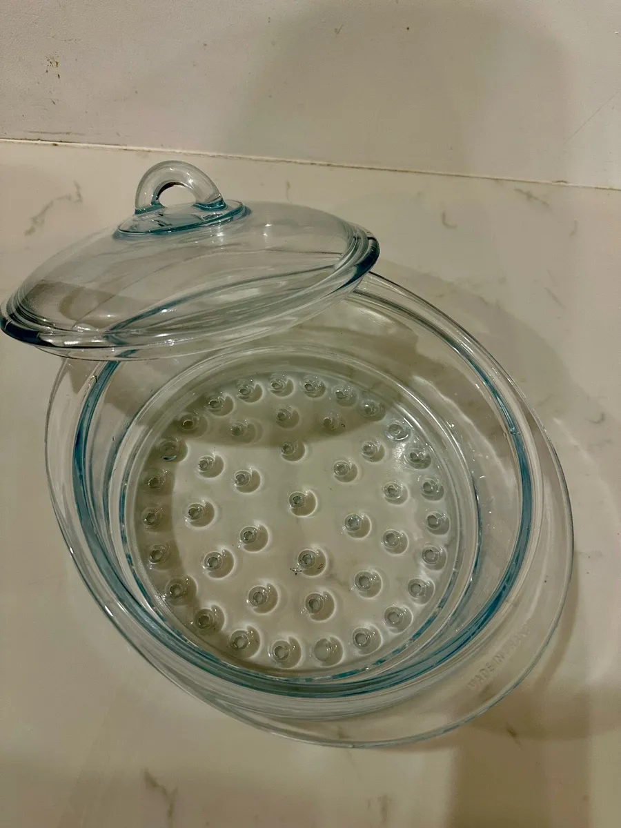 Glass Steamer Dish with Lid - Image 1