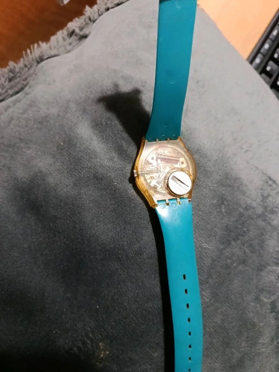 Vintage 1990 Swatch Watch African Can GK120 Retro - Image 2
