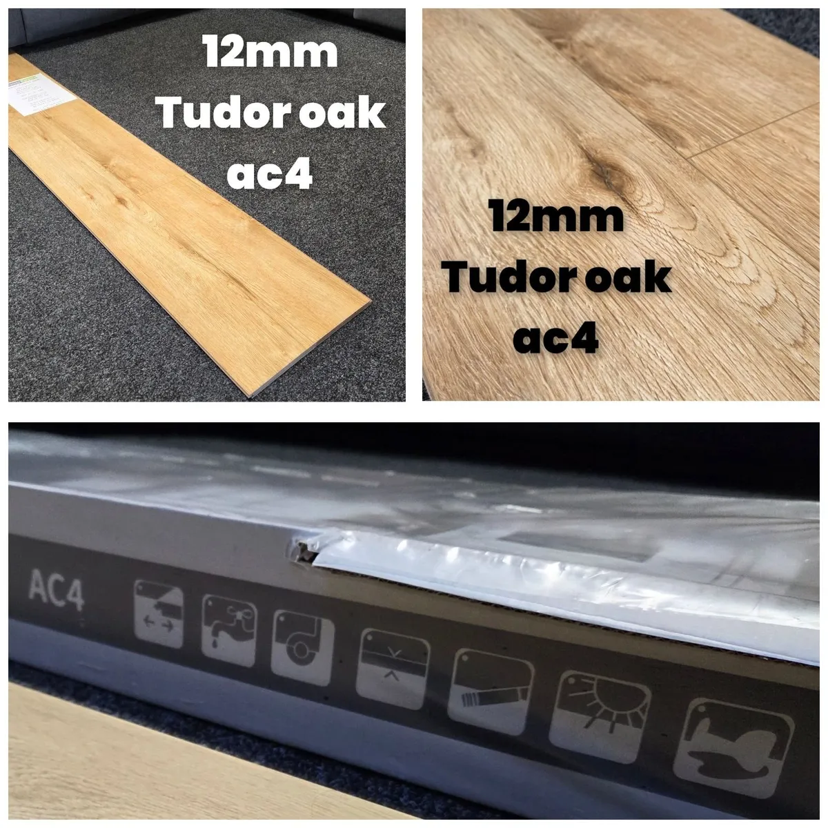 Tudor Oak Oyster Grey Glacier White 12mm - Image 4