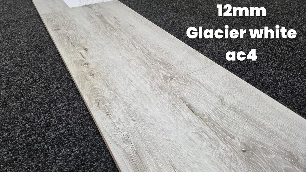 Glacier White 12mm Narrow Plank Laminate - Image 4
