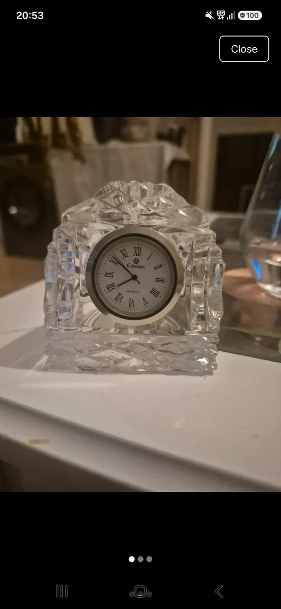 Cavan crystal clock - Image 1