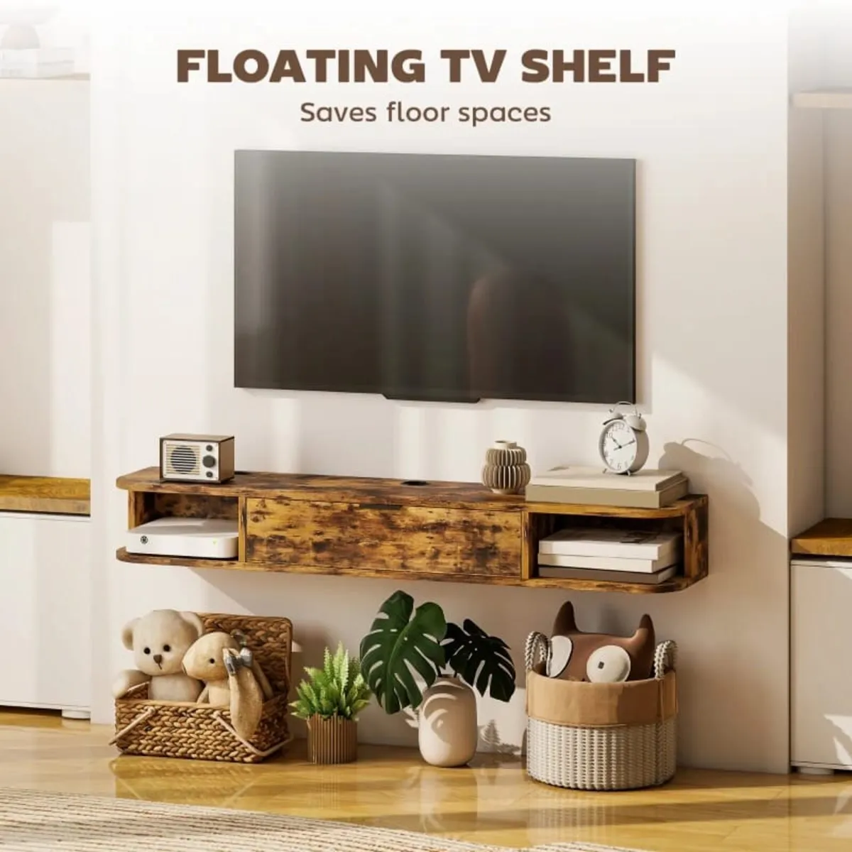 120 cm Floating TV Unit for TVs up to 50 Inch - Ru - Image 2