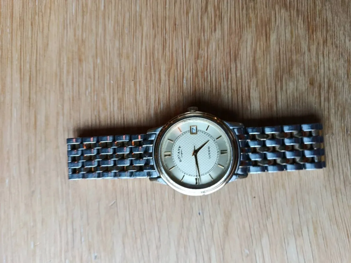 Title: Men's Rotary 10666 Quartz Dress Watch - Sli - Image 2