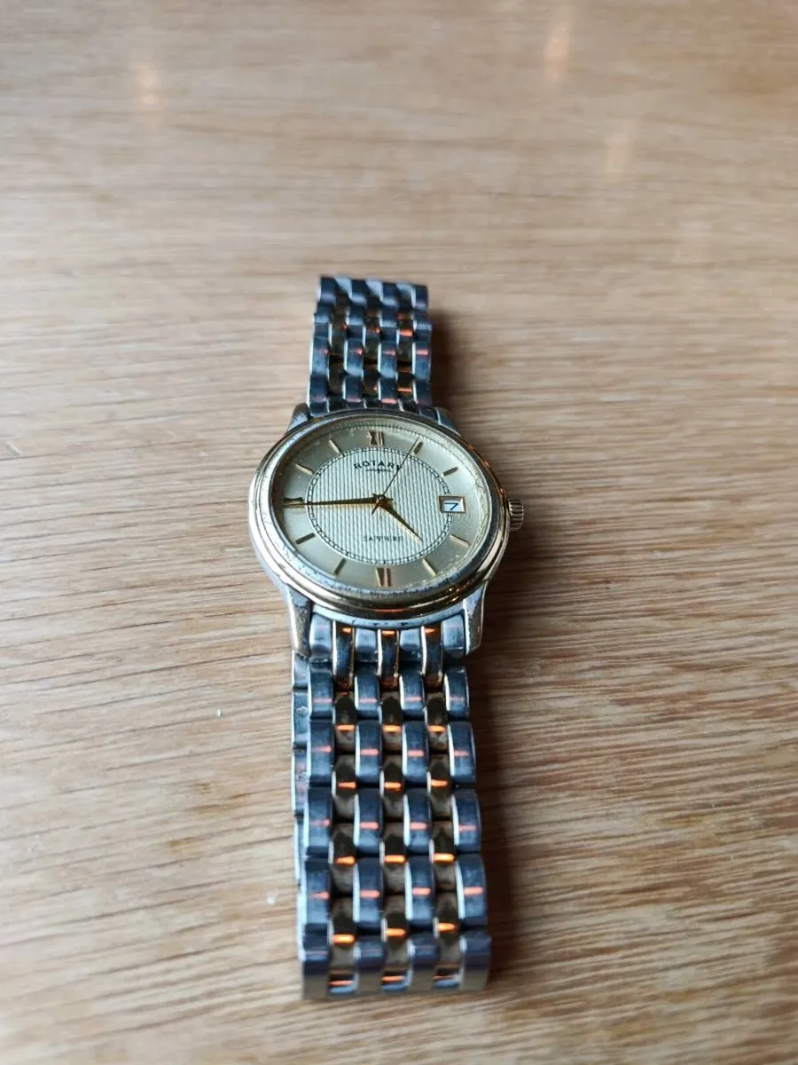 Title: Men's Rotary 10666 Quartz Dress Watch - Sli - Image 3