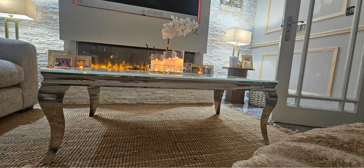 Coffee table, side tables, 3 seater couch - Image 3