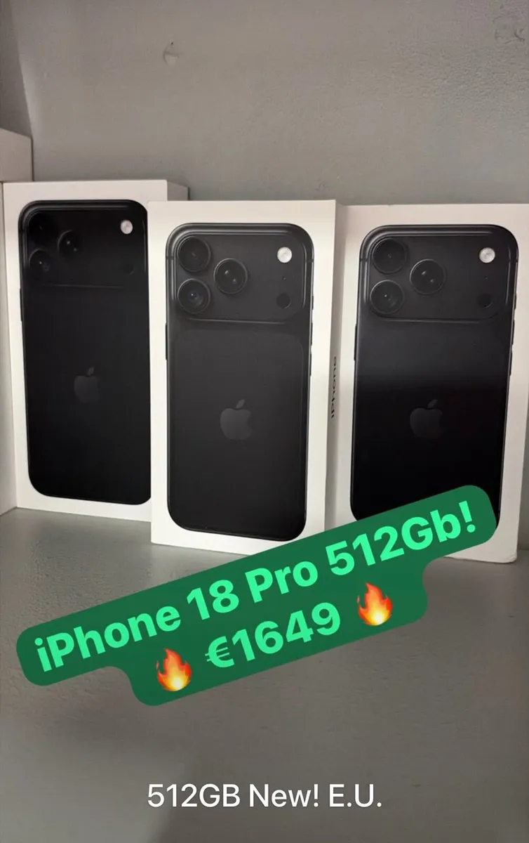 iPhone 18 PRO 512Gb! Unlocked! E.U. Shop D15 - Image 1